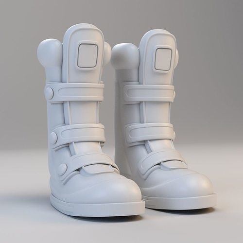 Cartoon Cyber Boots 3D model