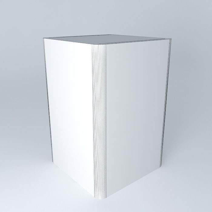 Corner table 3D model_3