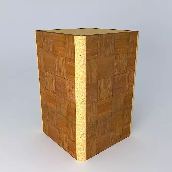 Corner table 3D model_0