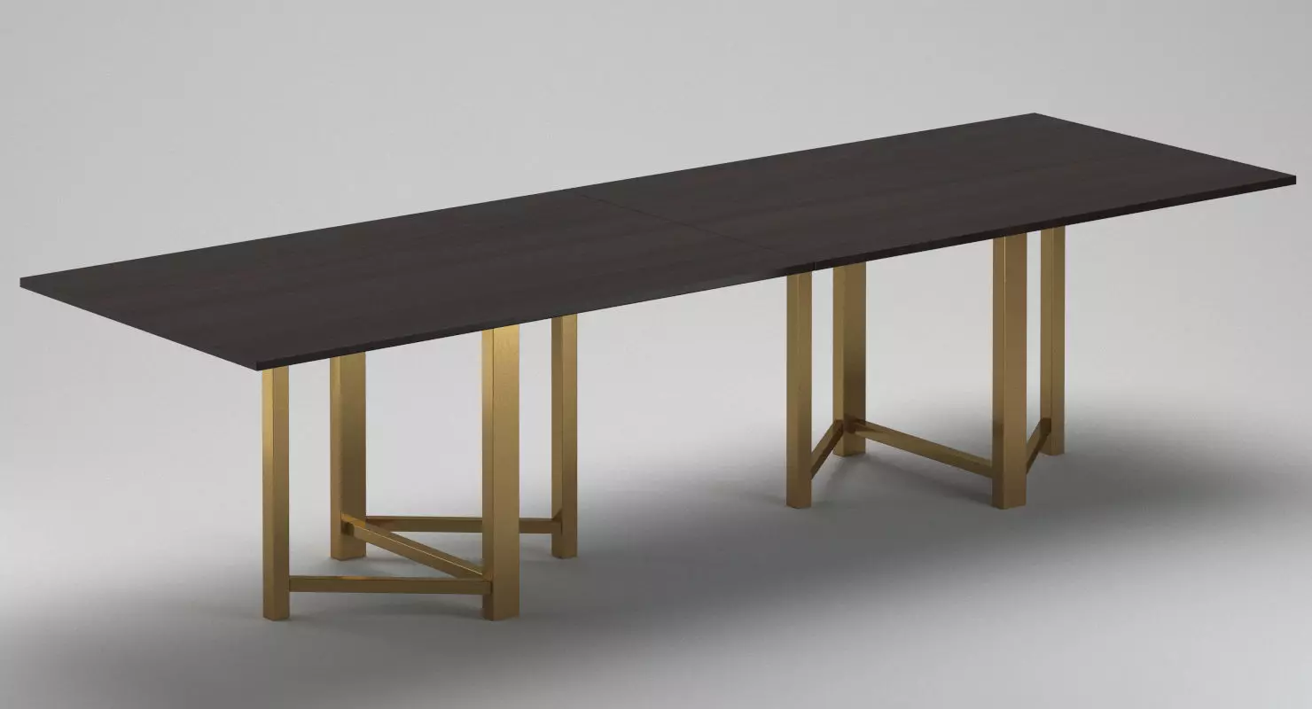 Bruno Mathsson Dining Table 3D model_0
