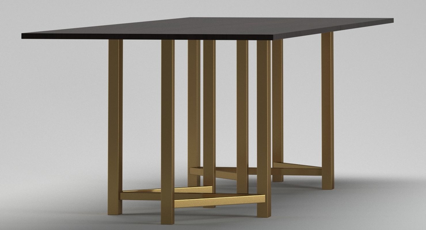 Bruno Mathsson Dining Table 3D model_1