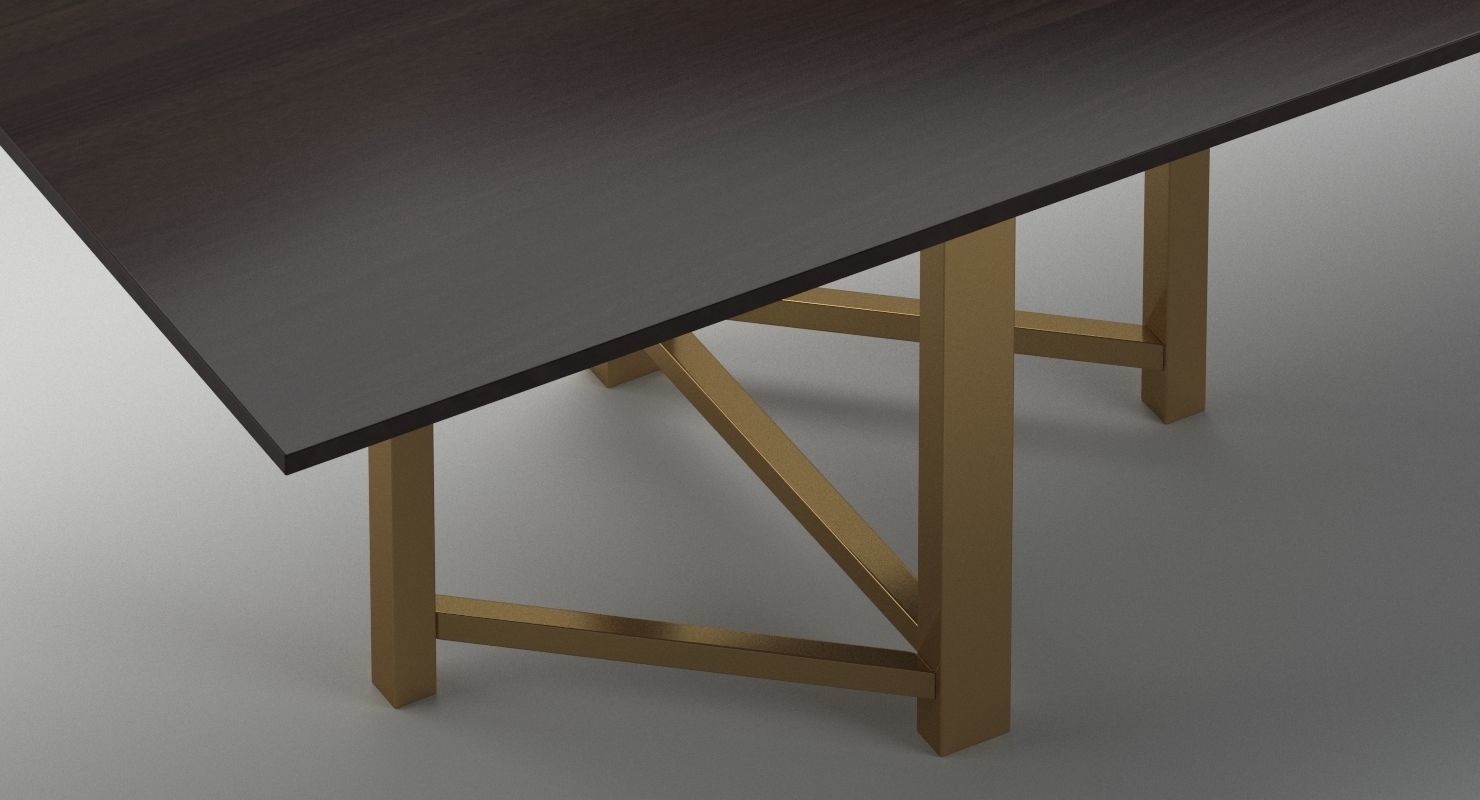Bruno Mathsson Dining Table 3D model_2