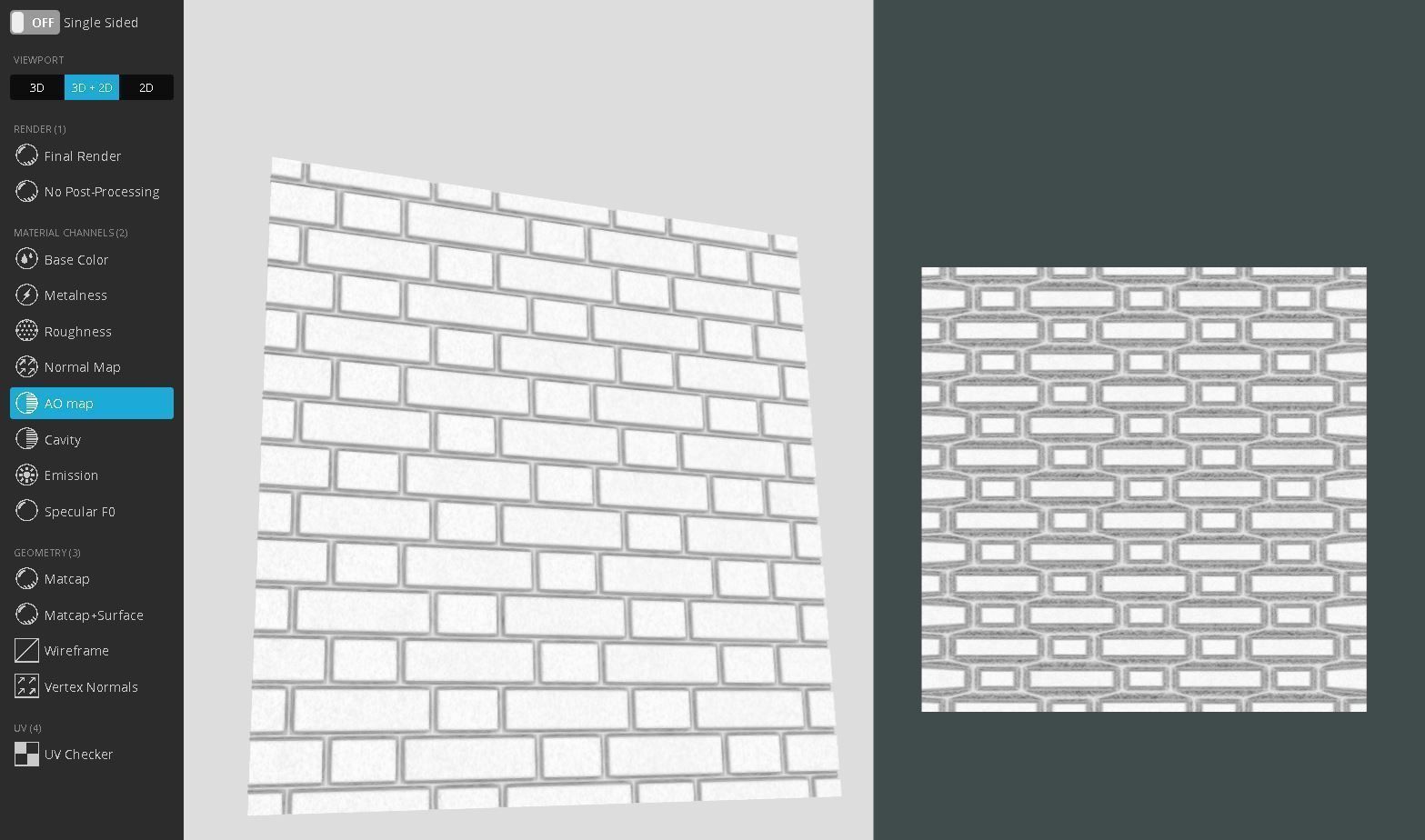 Old Brick Wall Mid-Poly Tile Low-poly 3D model_6
