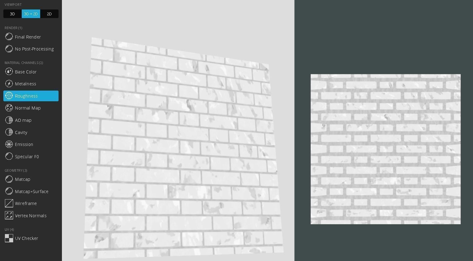 Old Brick Wall Mid-Poly Tile Low-poly 3D model_7