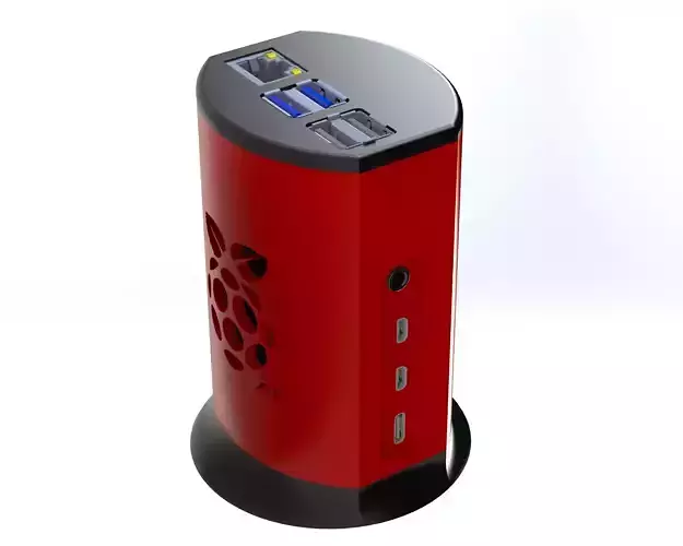 Case Raspberry PI4 3D print model