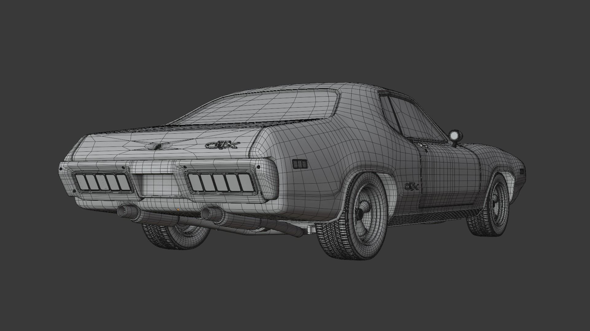 Plymouth GTX - 1971 3D model_10