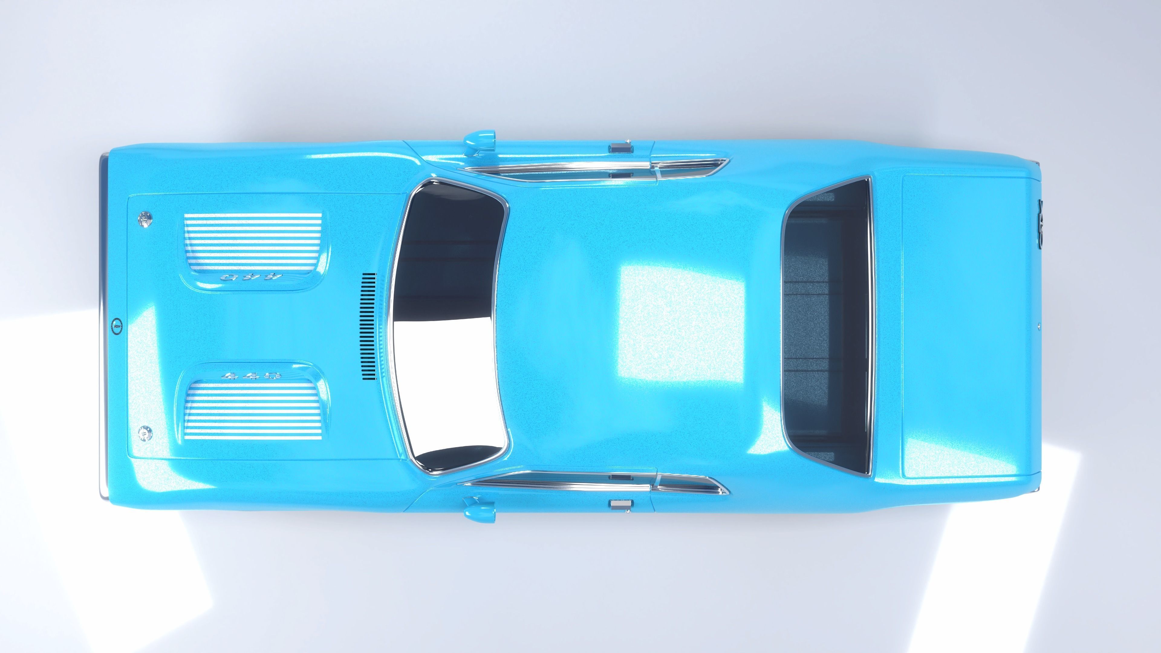 Plymouth GTX - 1971 3D model_7