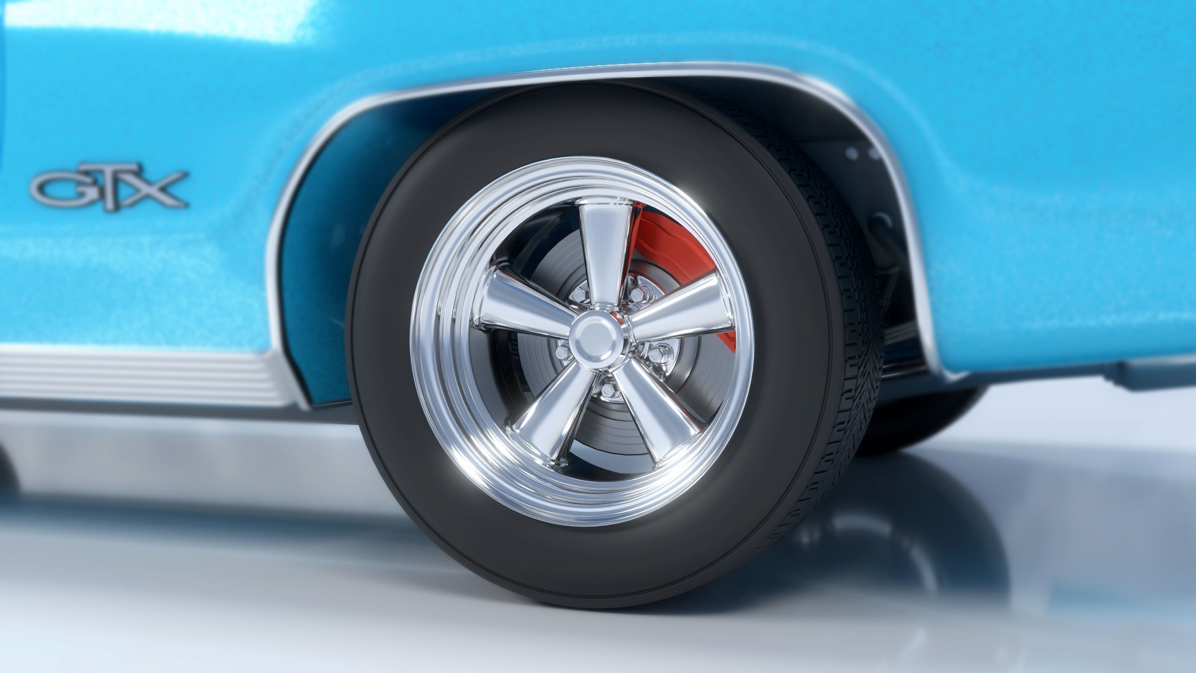 Plymouth GTX - 1971 3D model_8