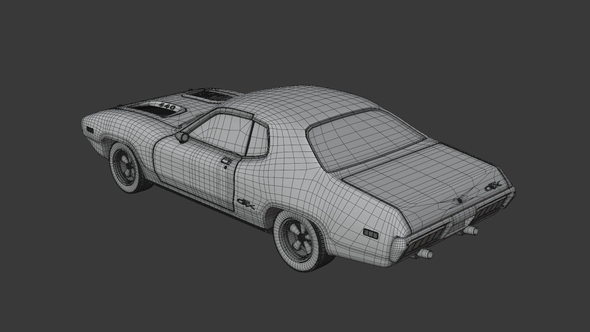 Plymouth GTX - 1971 3D model_14
