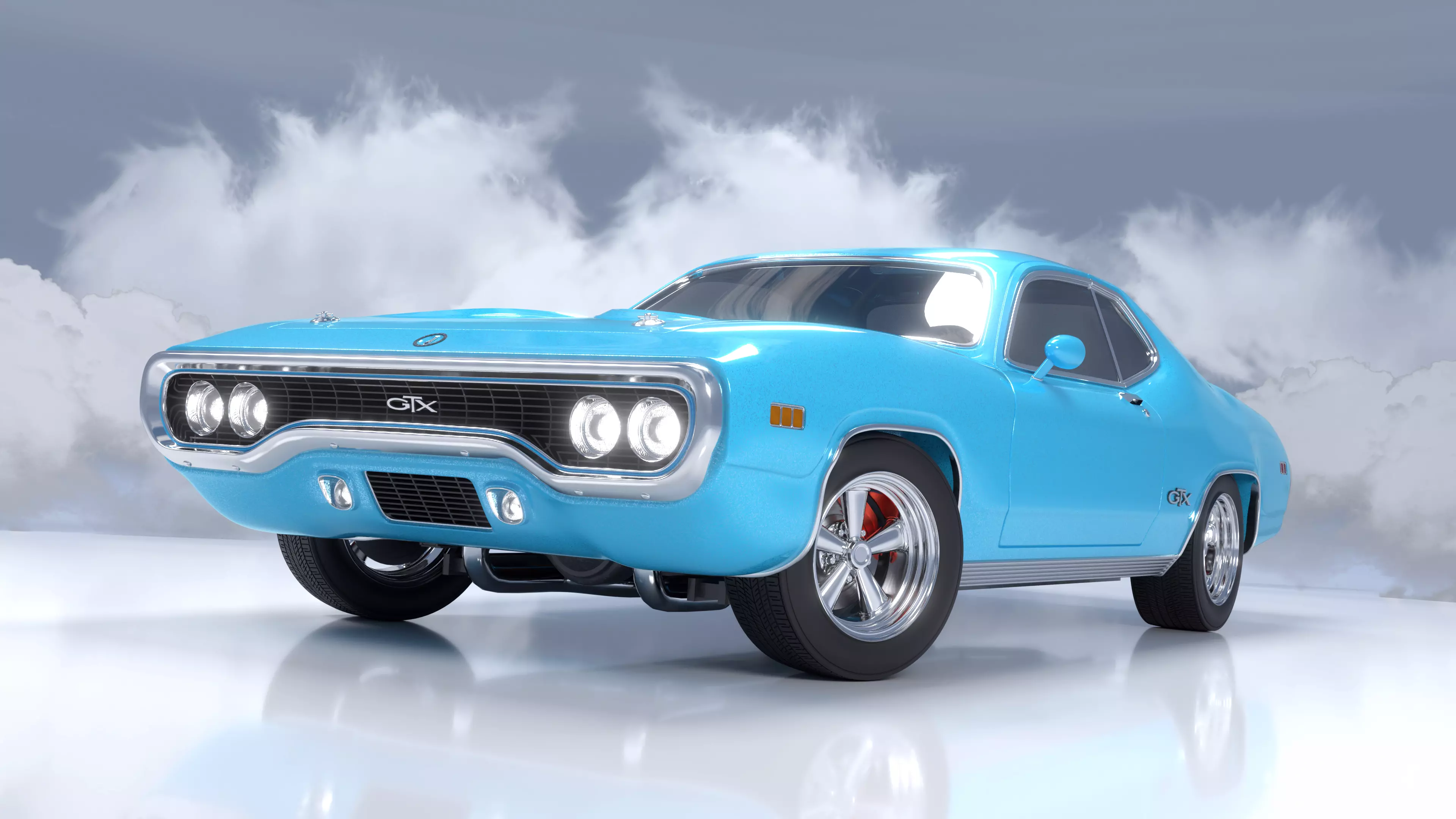 Plymouth GTX - 1971 3D model_0