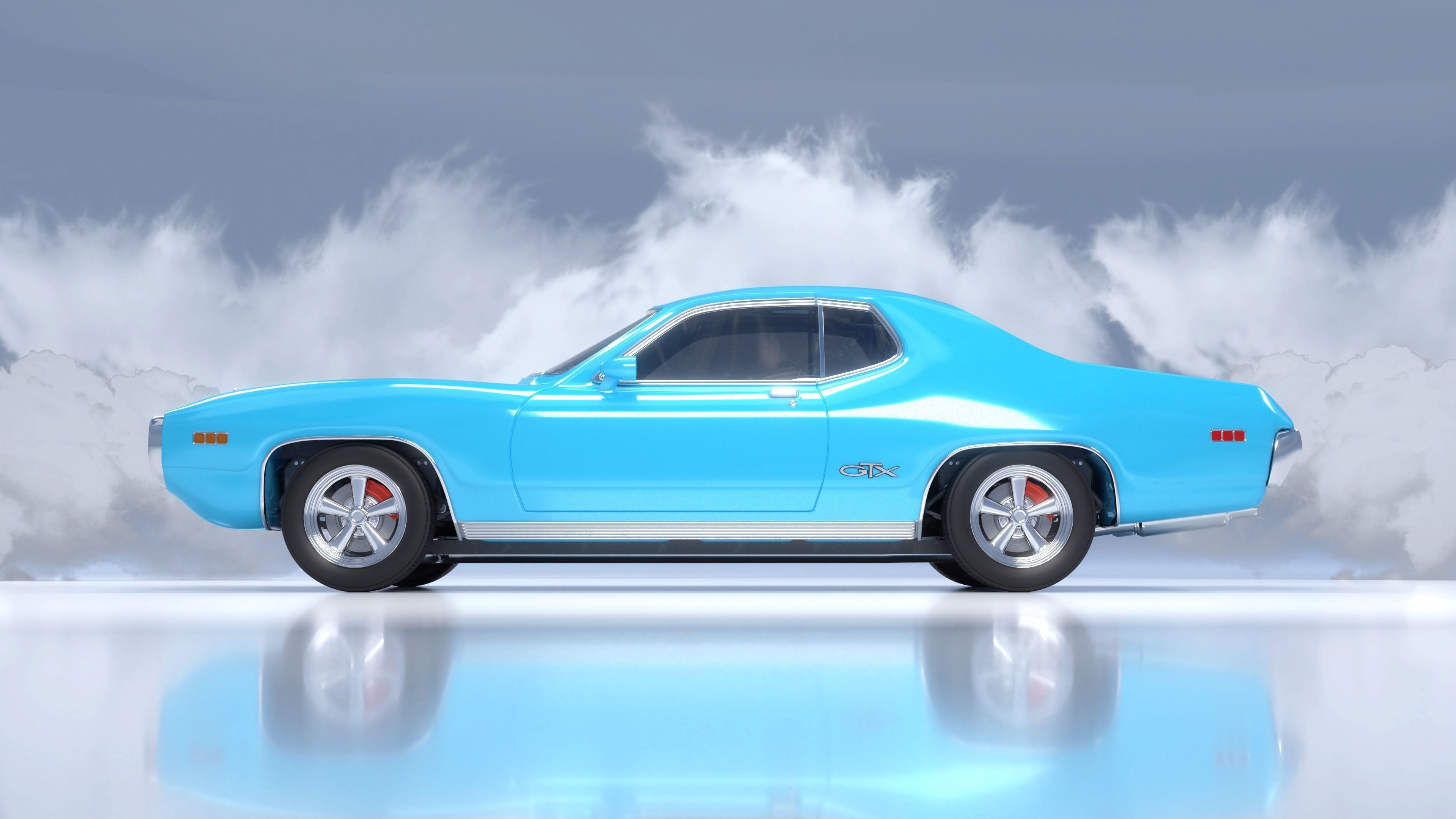 Plymouth GTX - 1971 3D model_4