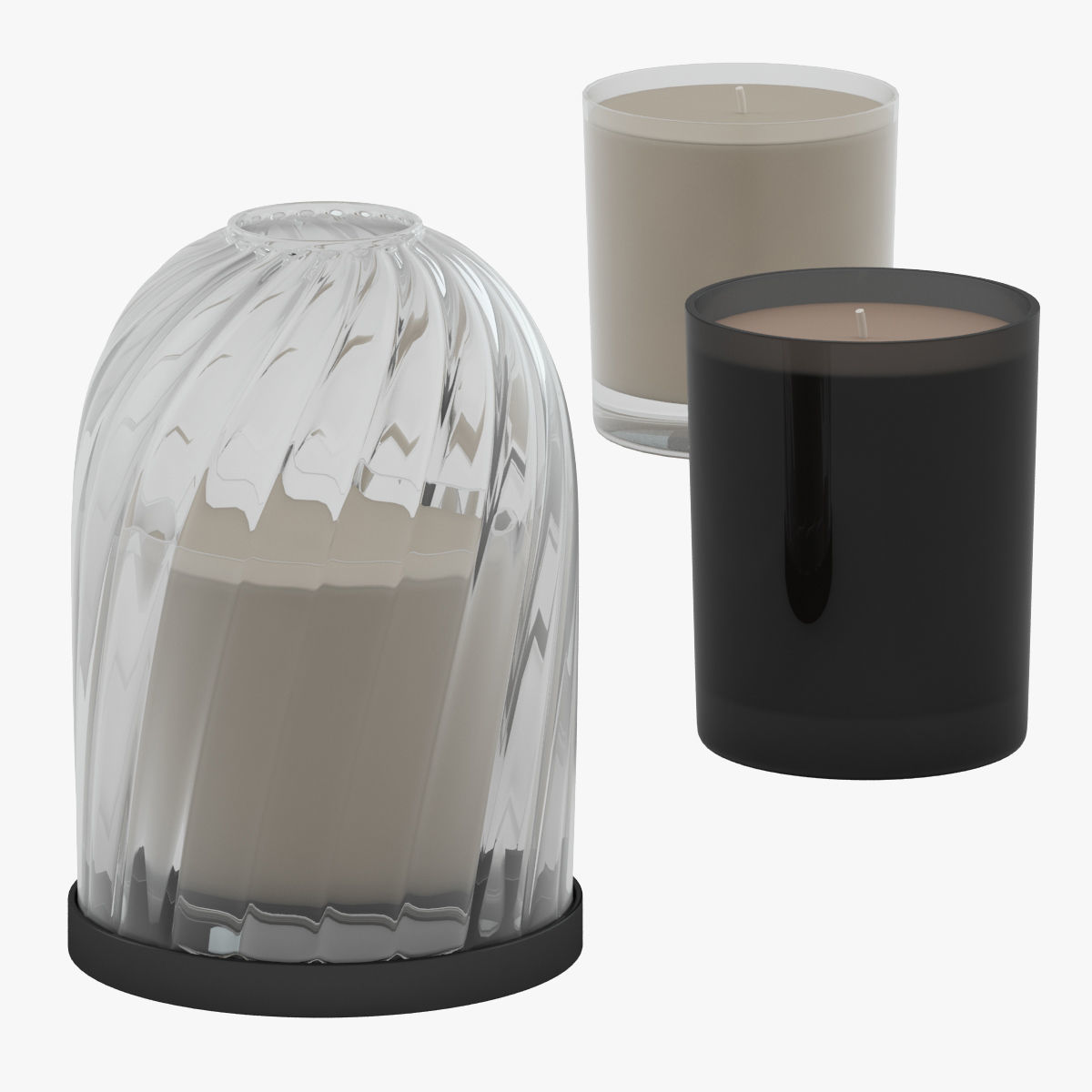 Candles 01 3D model_3