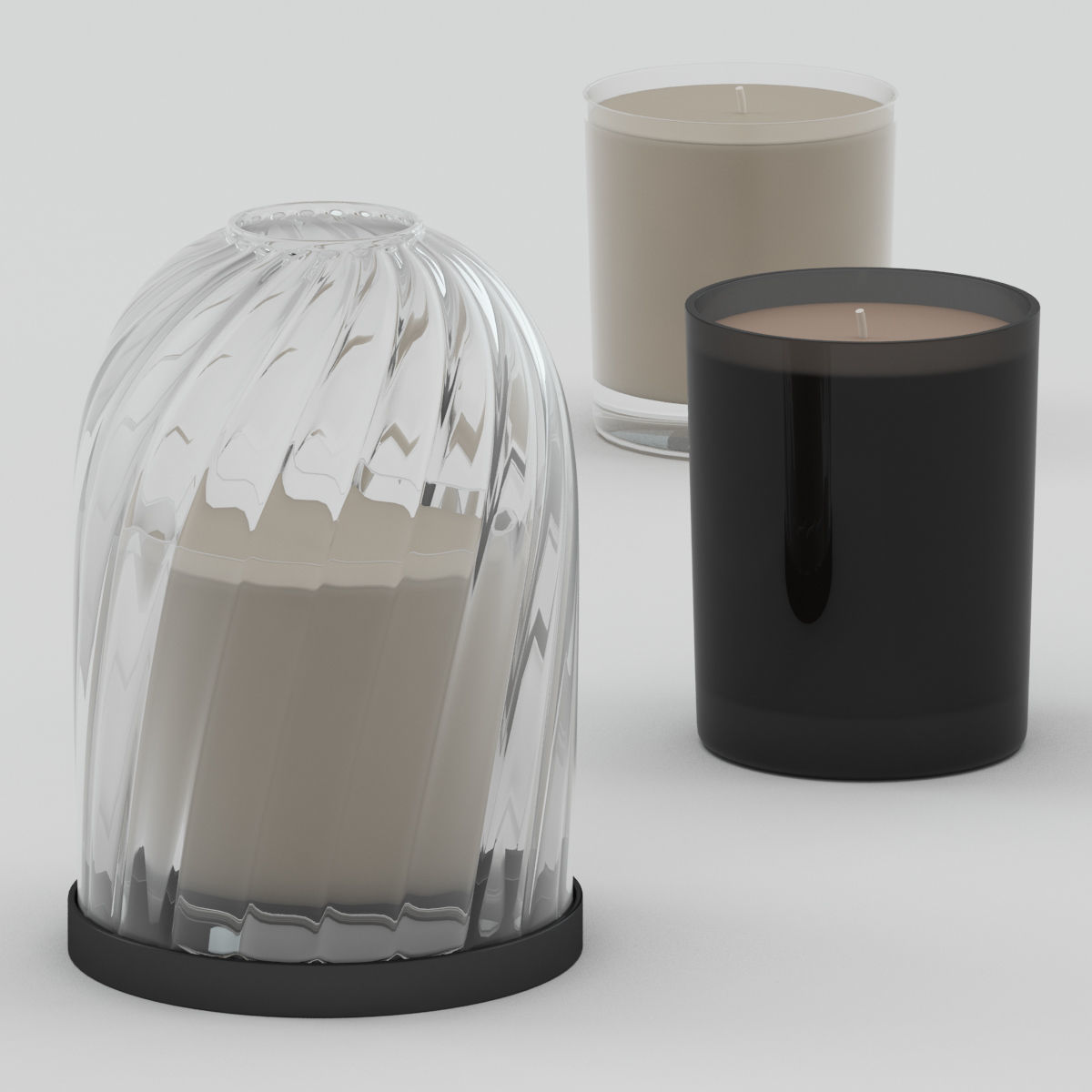 Candles 01 3D model_1