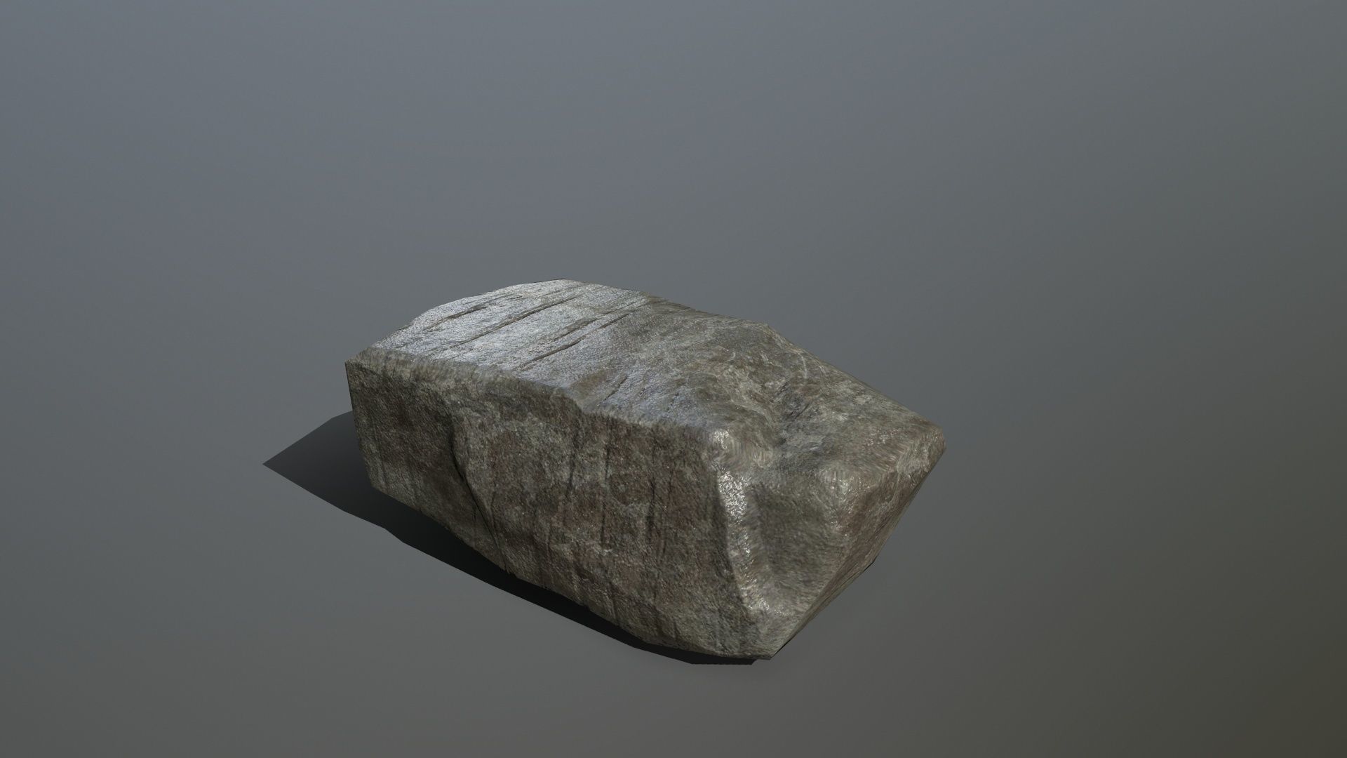 Rock Set Low-poly 3D model_7