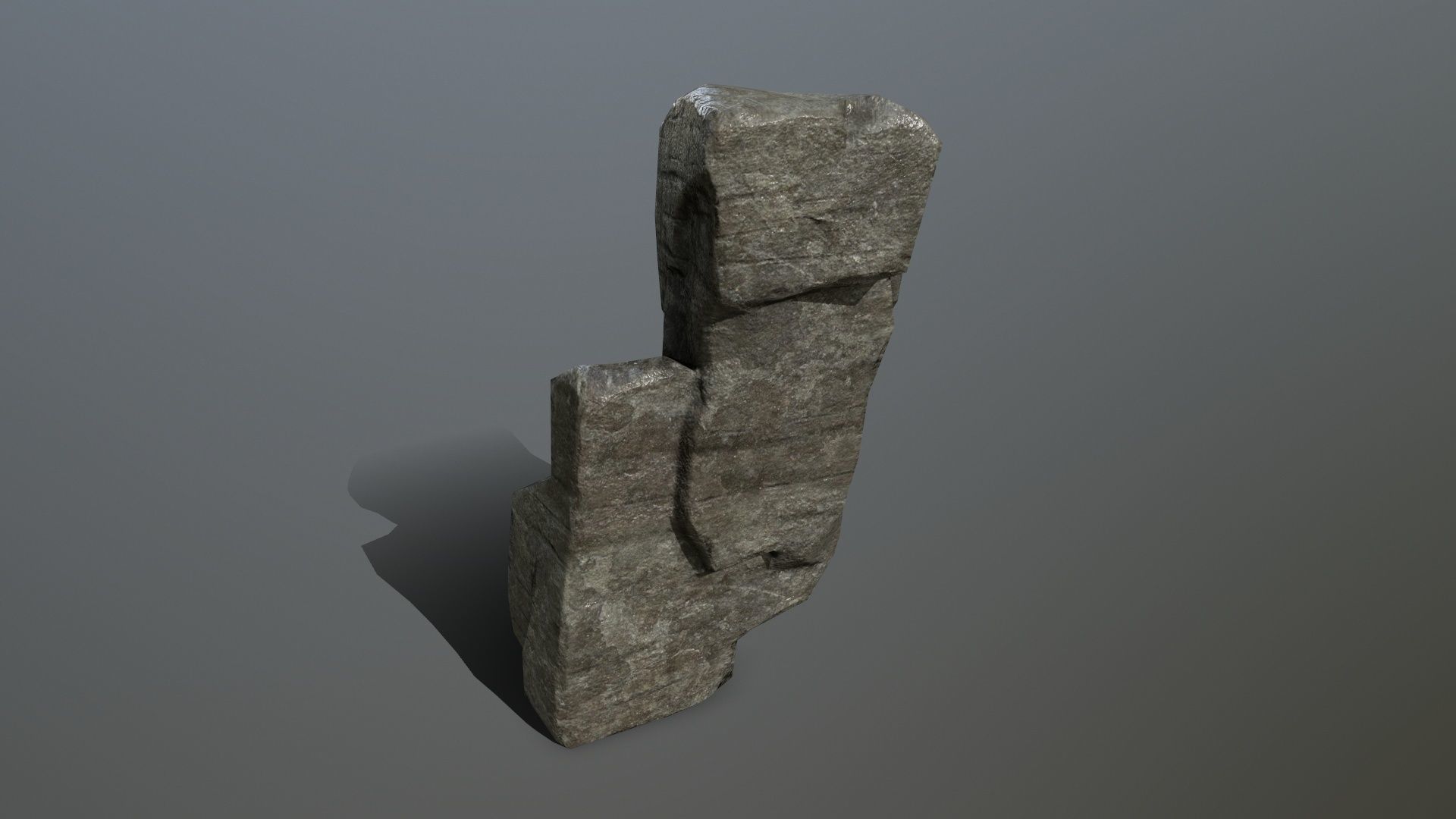 Rock Set Low-poly 3D model_11