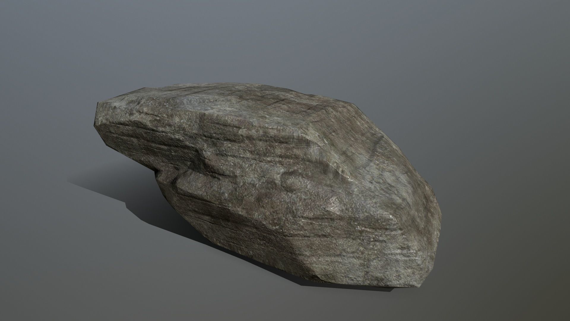 Rock Set Low-poly 3D model_5
