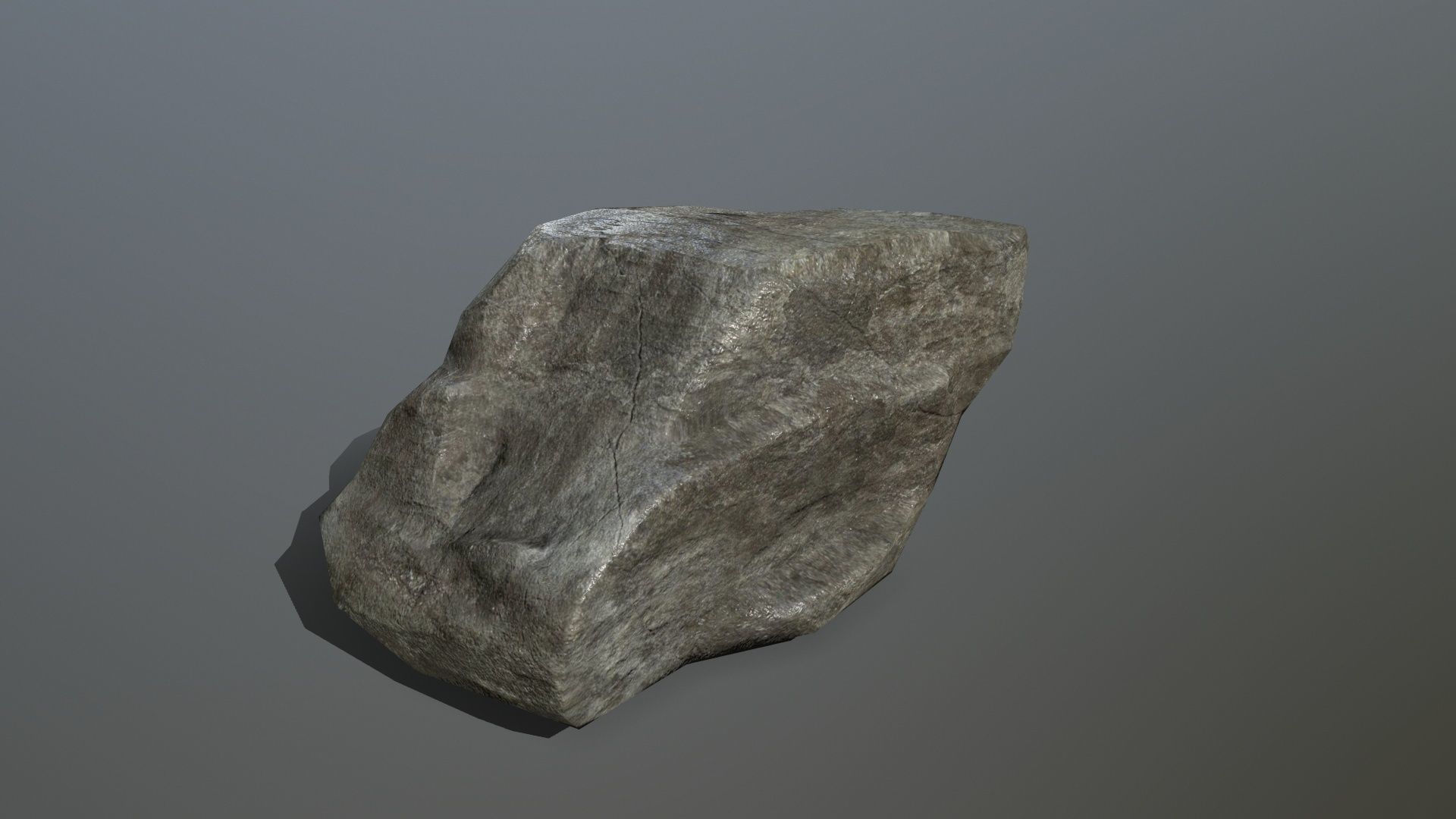 Rock Set Low-poly 3D model_4
