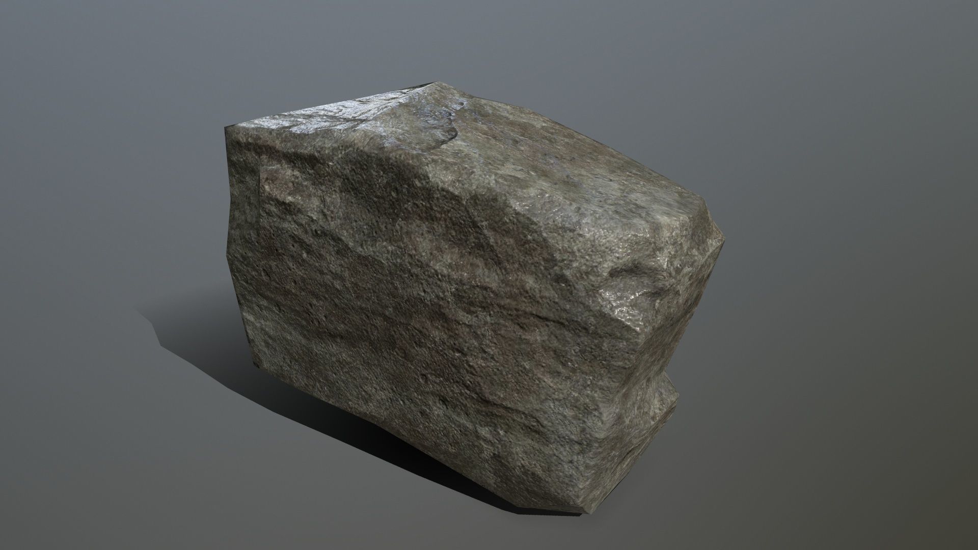 Rock Set Low-poly 3D model_6