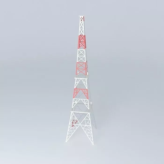 Tower model radio Free 3D model