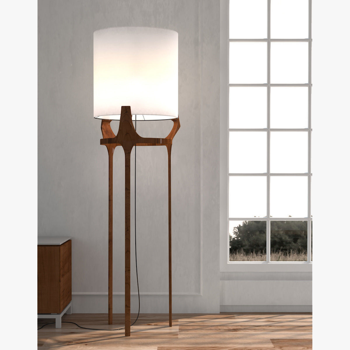 Caste Flint Lamp PRO 3D model_1
