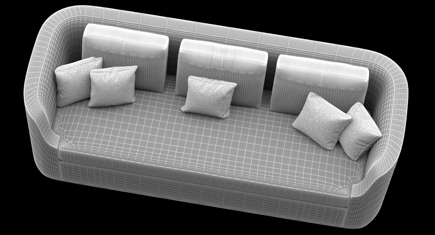 Chai Ming Studios Laurent Sofa 3D model_6