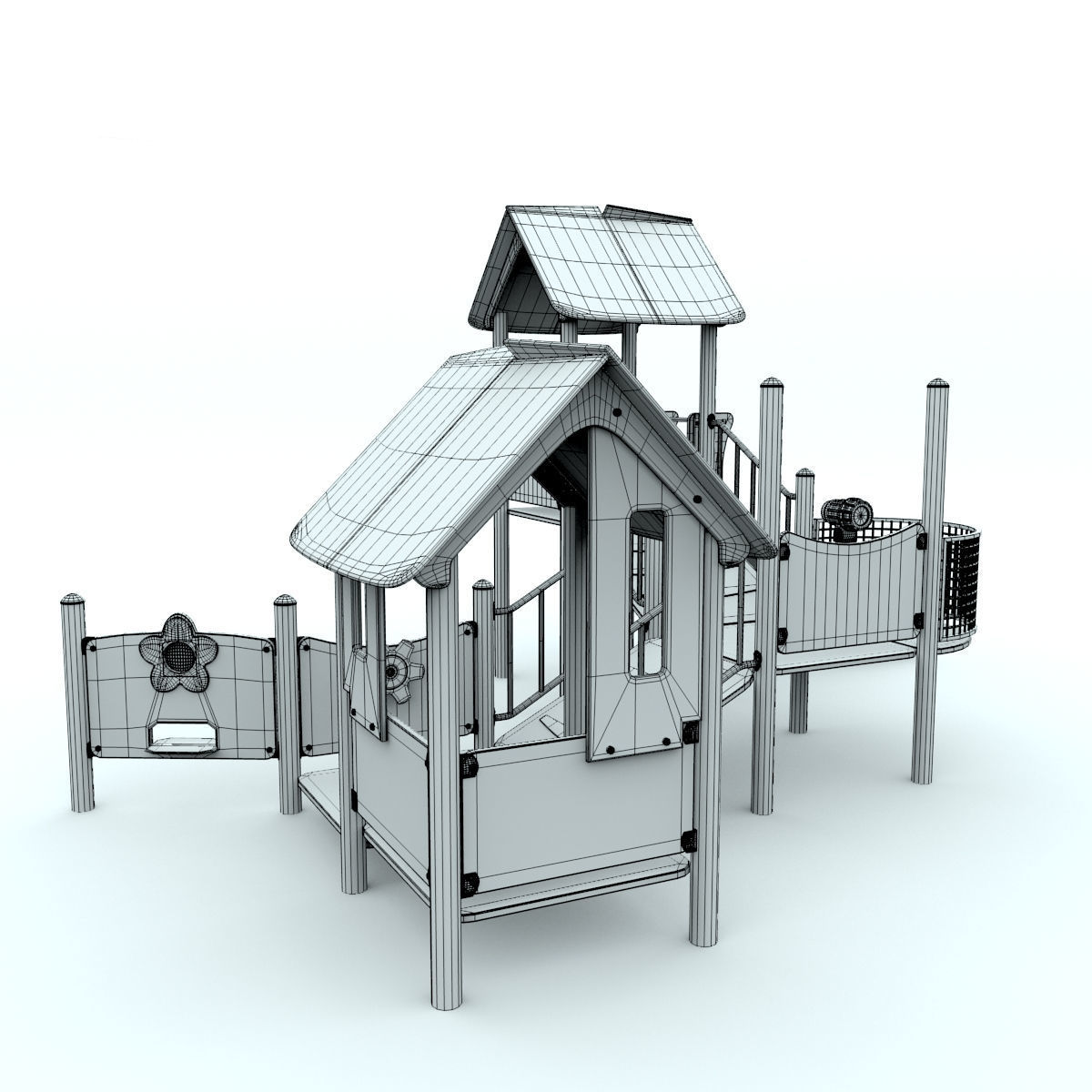 Climbing Castle 3D model_9