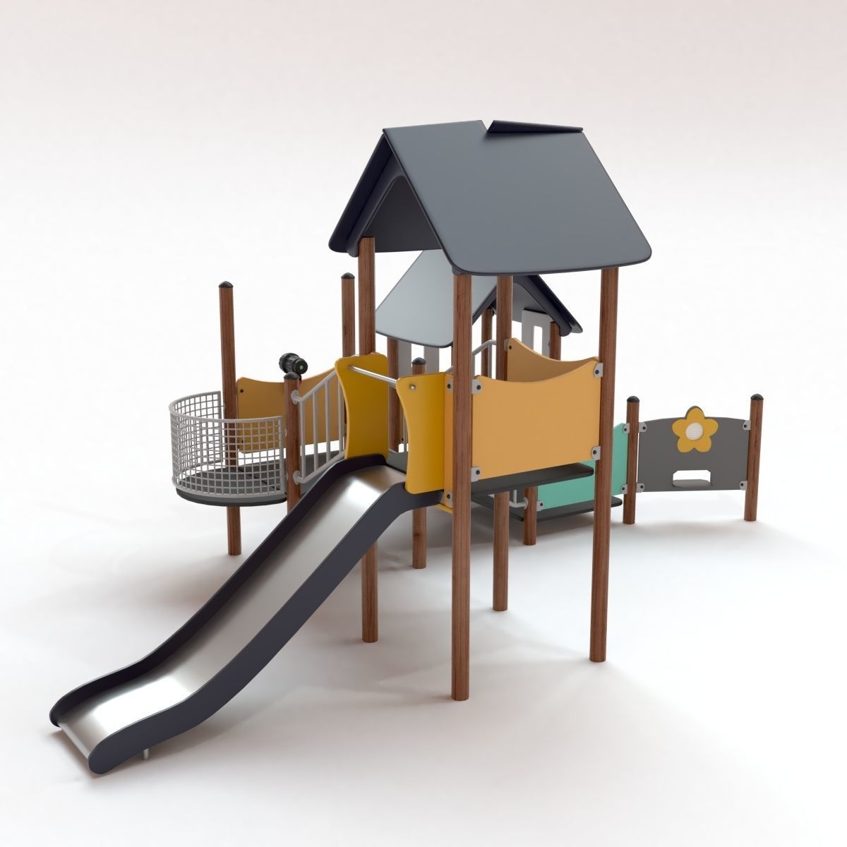 Climbing Castle 3D model_4