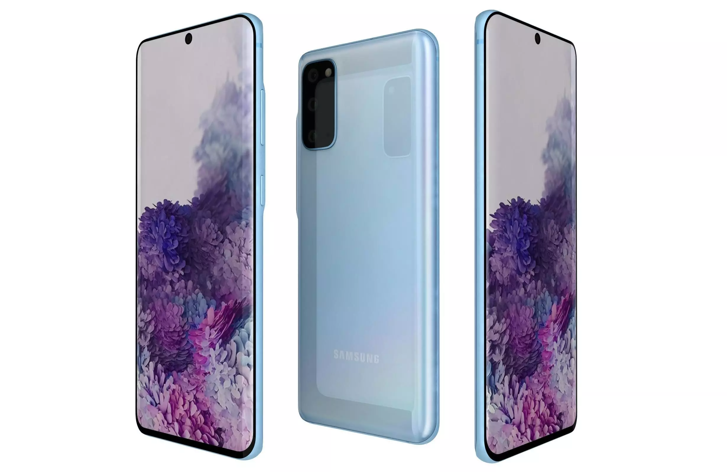 Samsung Galaxy S20 5G Cloud Blue 3D model
