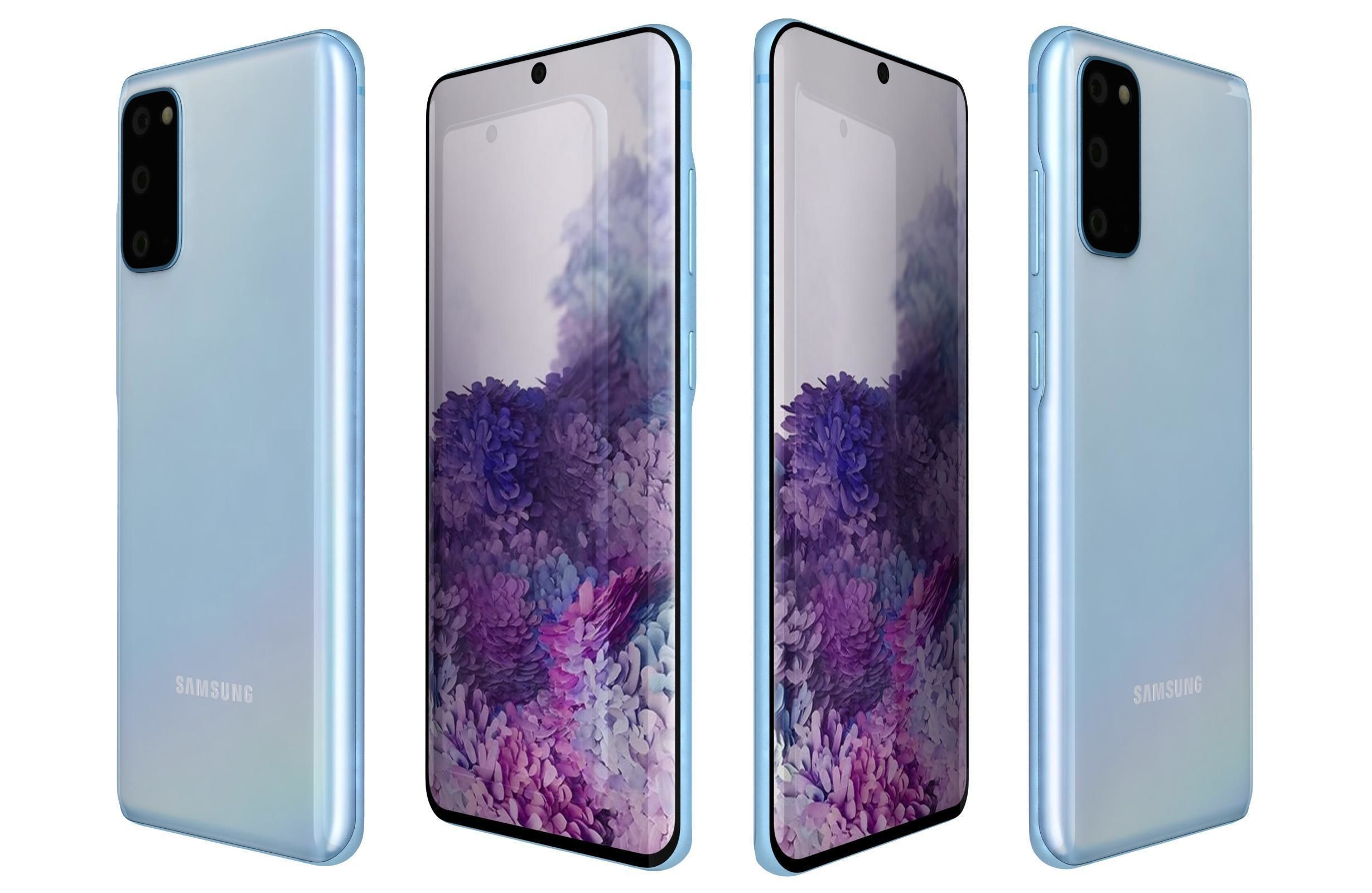 Samsung Galaxy S20 5G All Colors 3D model_5