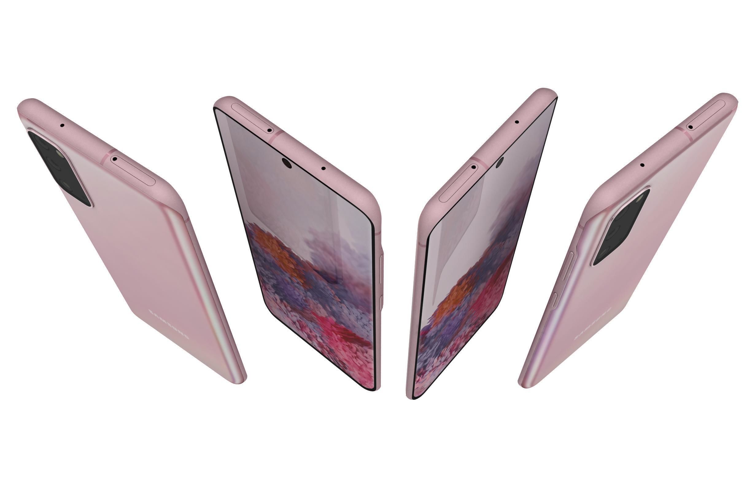 Samsung Galaxy S20 5G All Colors 3D model_8