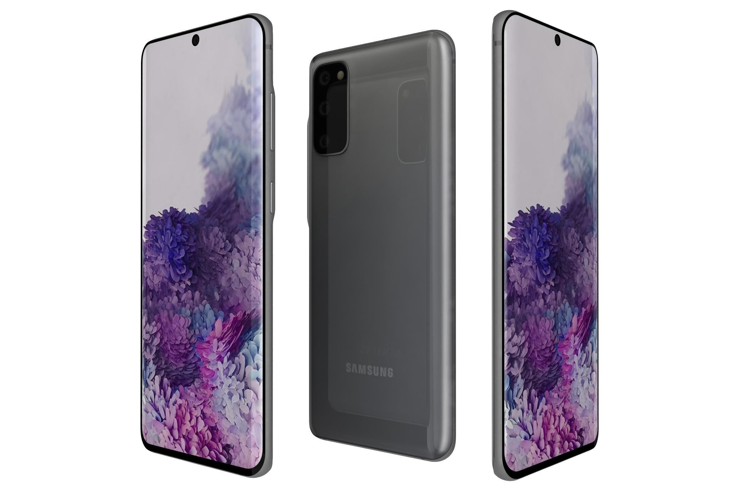 Samsung Galaxy S20 5G All Colors 3D model_1