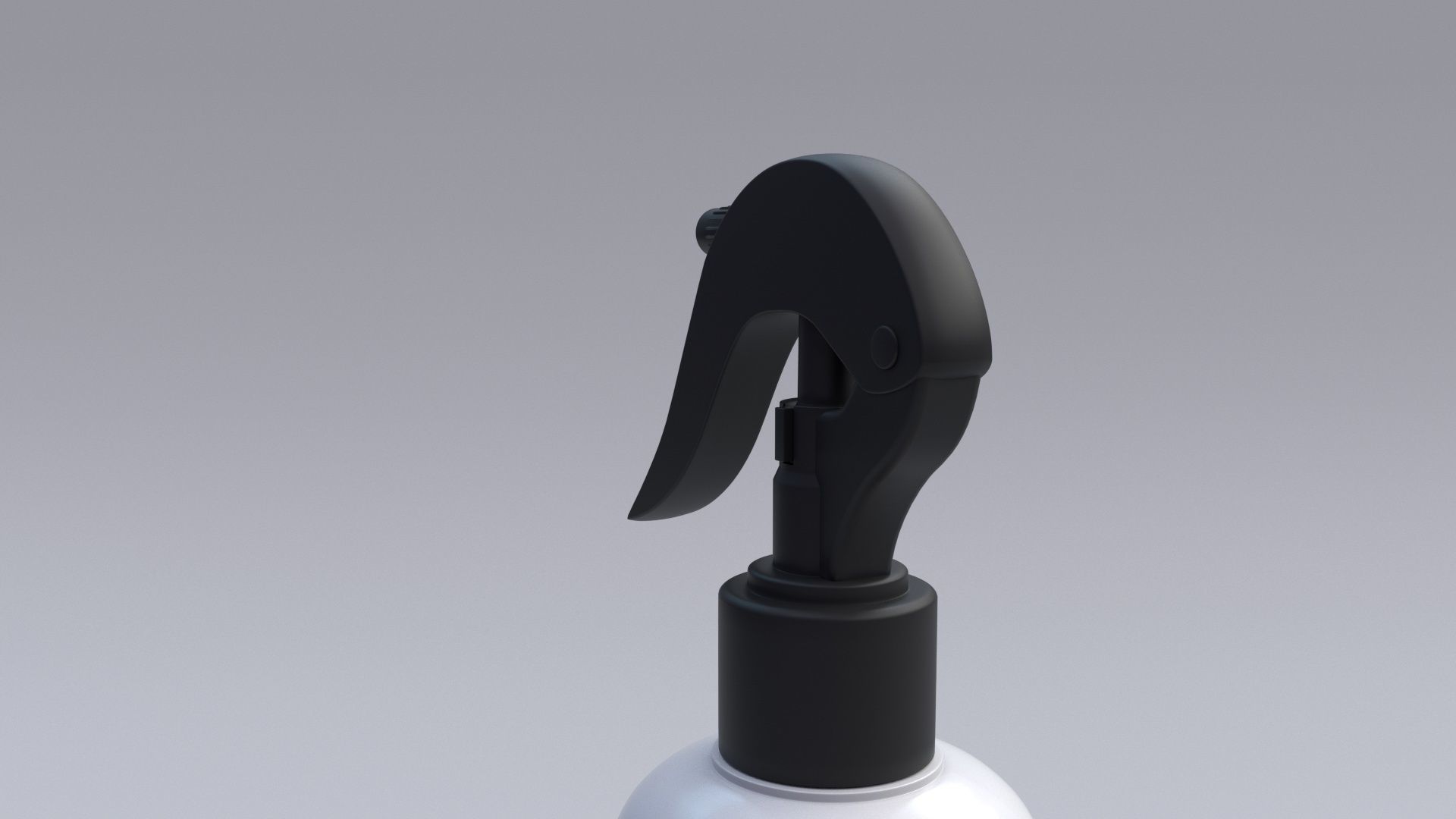 Spray bottle Low-poly 3D model_3