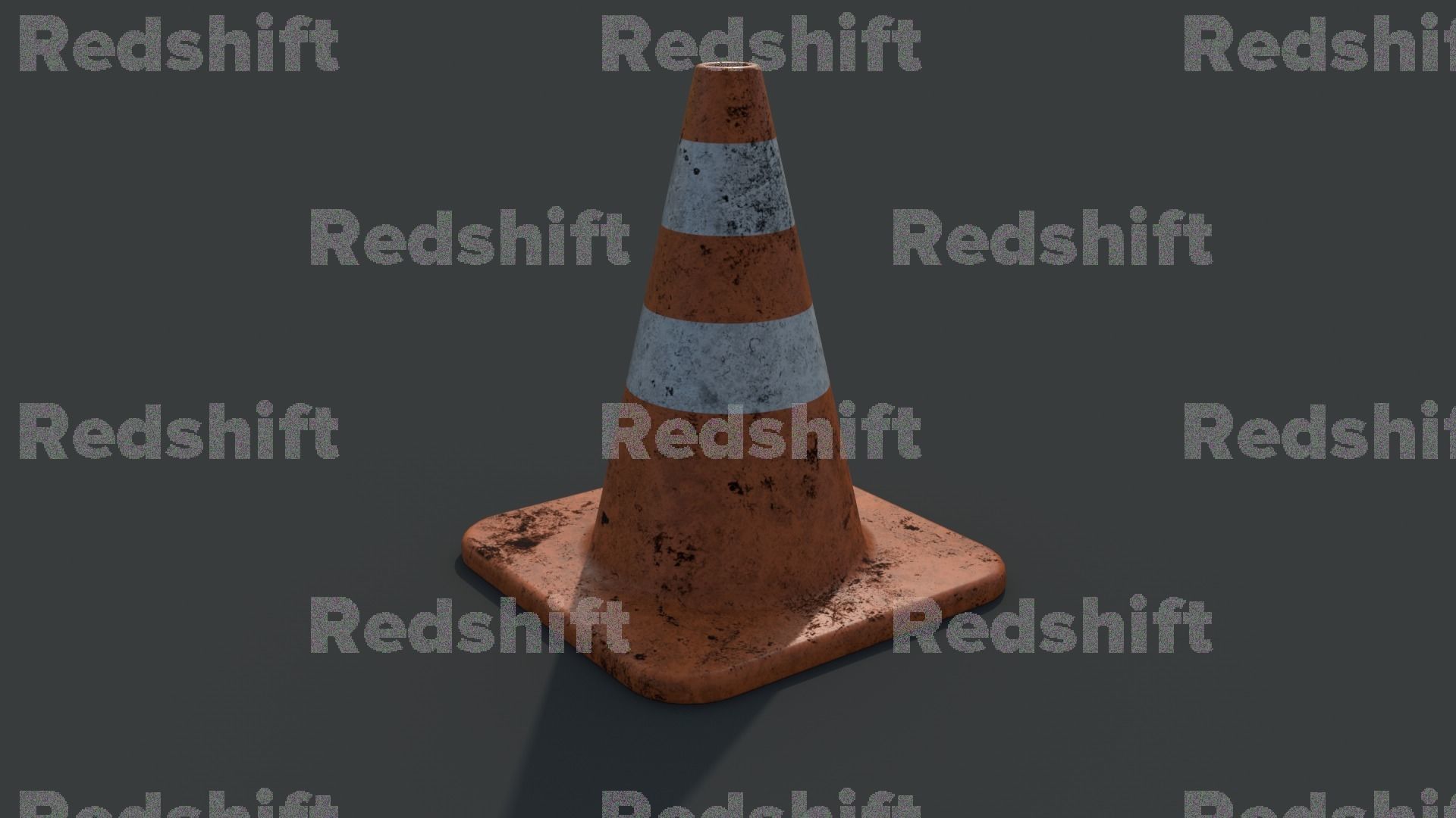 Traffic Cone high poly PBR 3D model_17