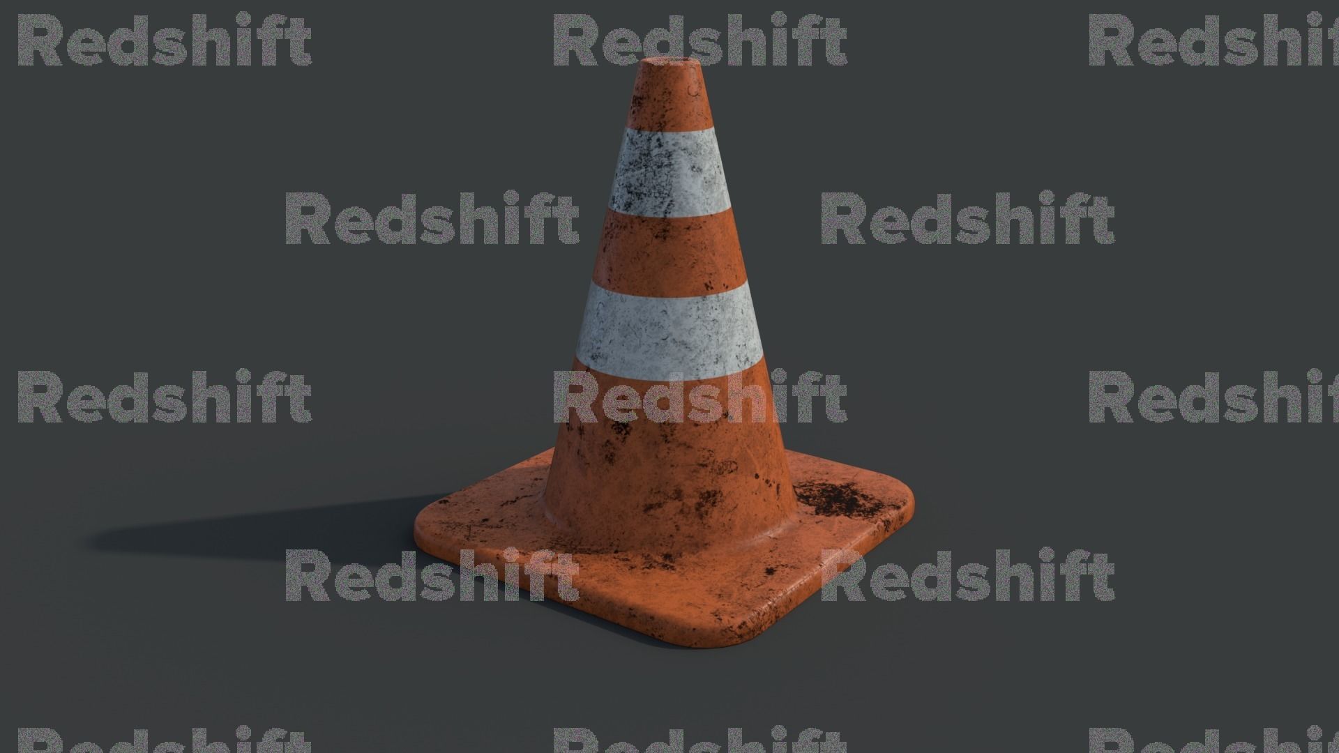 Traffic Cone high poly PBR 3D model_18