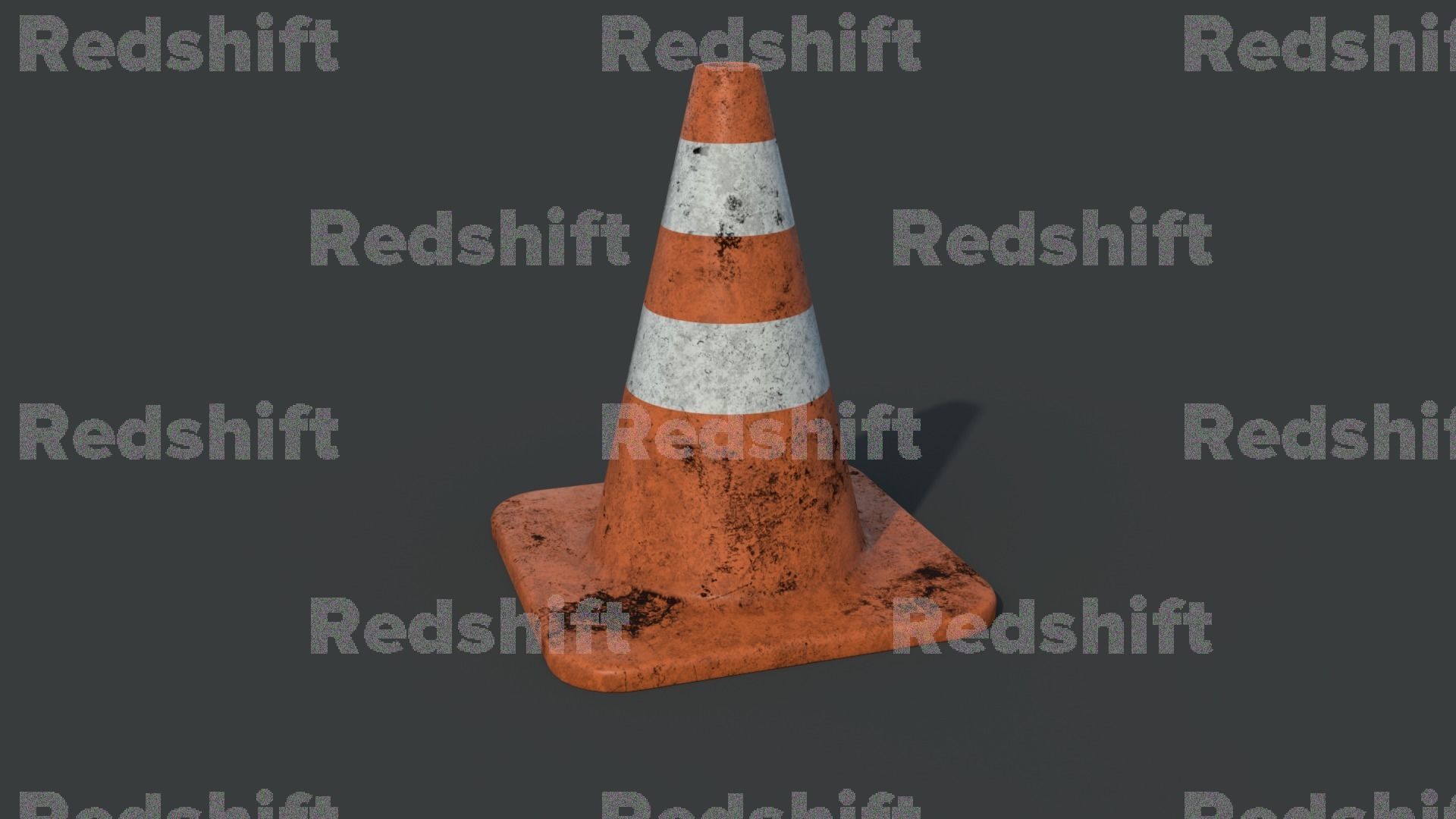 Traffic Cone high poly PBR 3D model_19