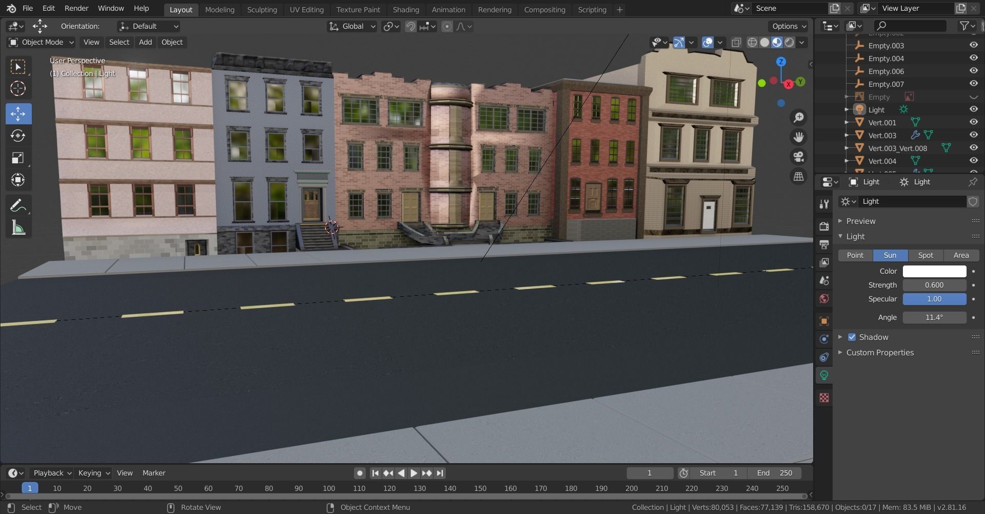 Low poly Buildings and Assets Free low-poly 3D model_2