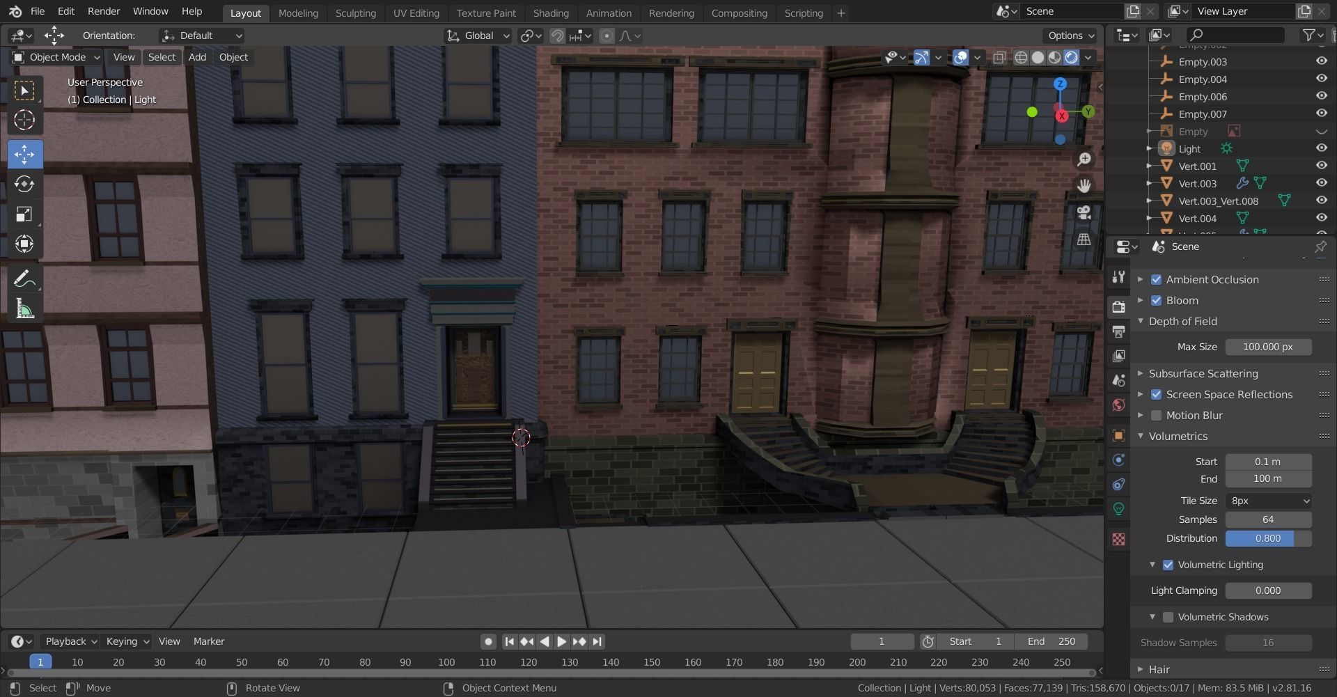 Low poly Buildings and Assets Free low-poly 3D model_5