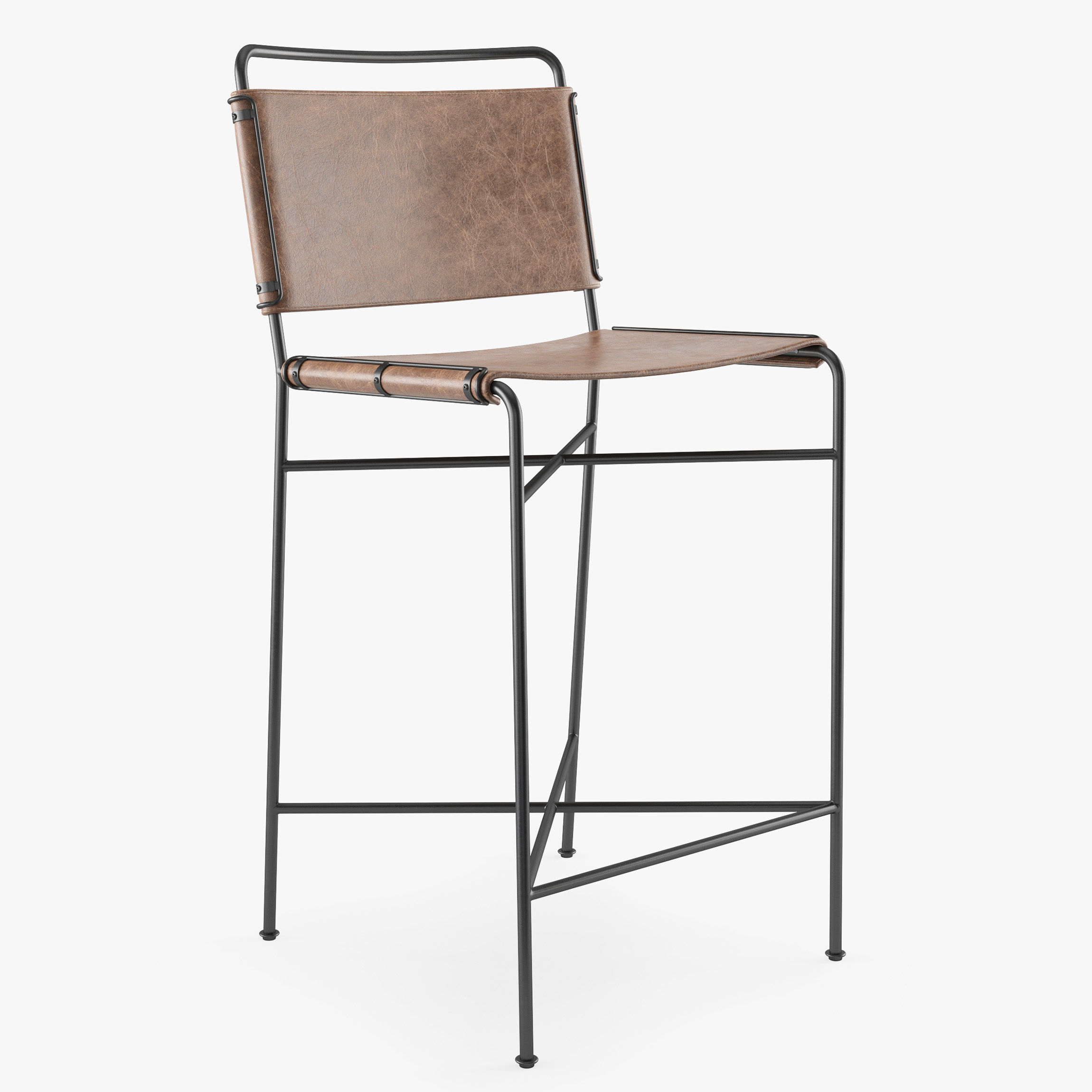 Four Hands WHARTON bar stool 3D model_2