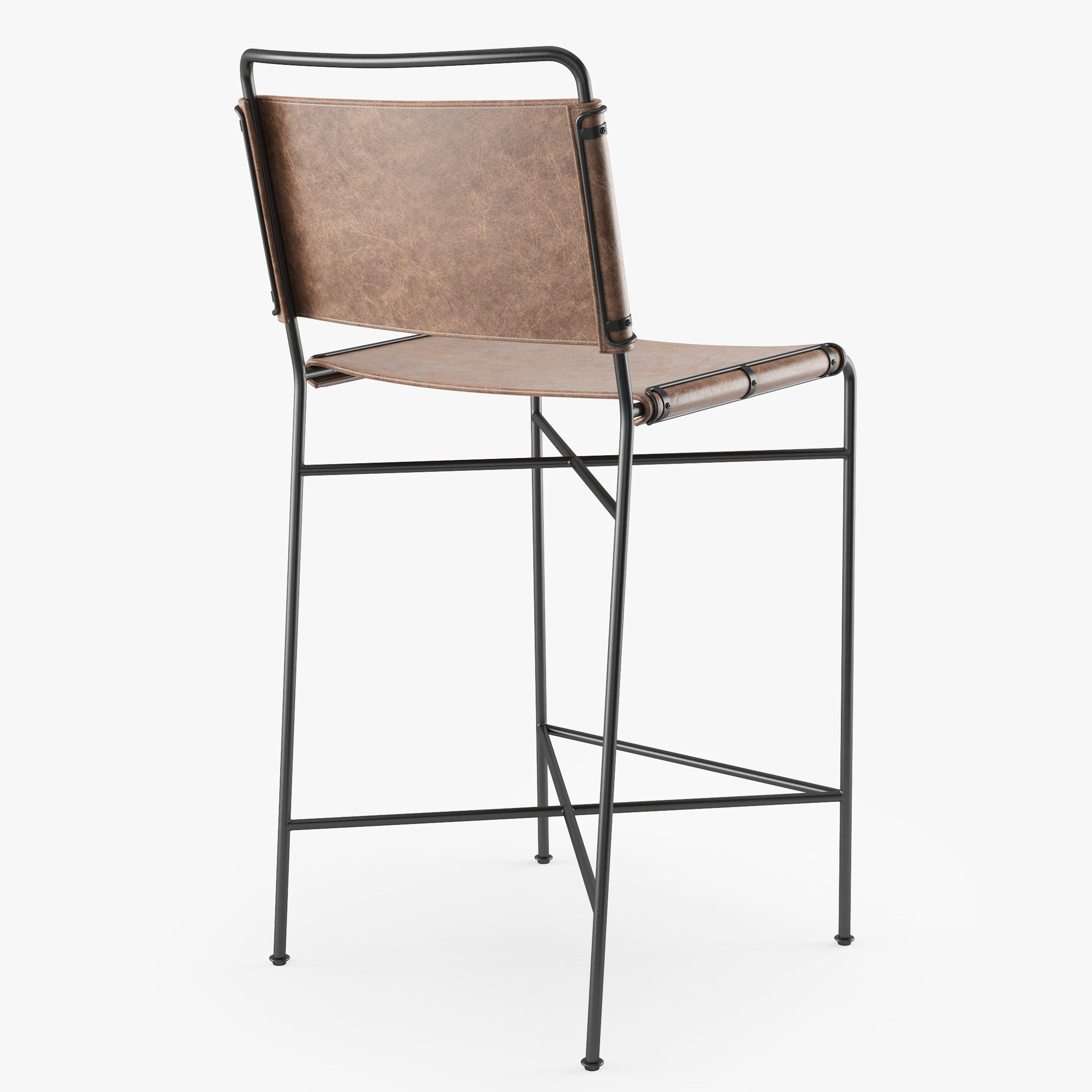 Four Hands WHARTON bar stool 3D model_3