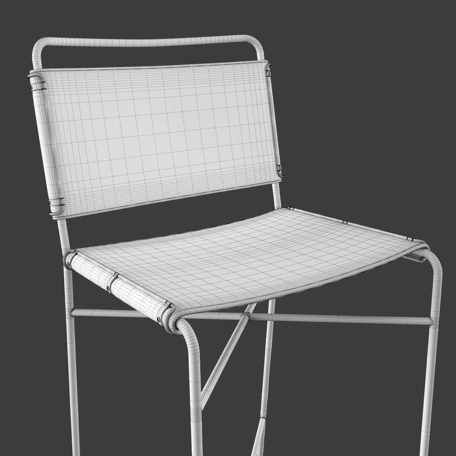 Four Hands WHARTON bar stool 3D model_8