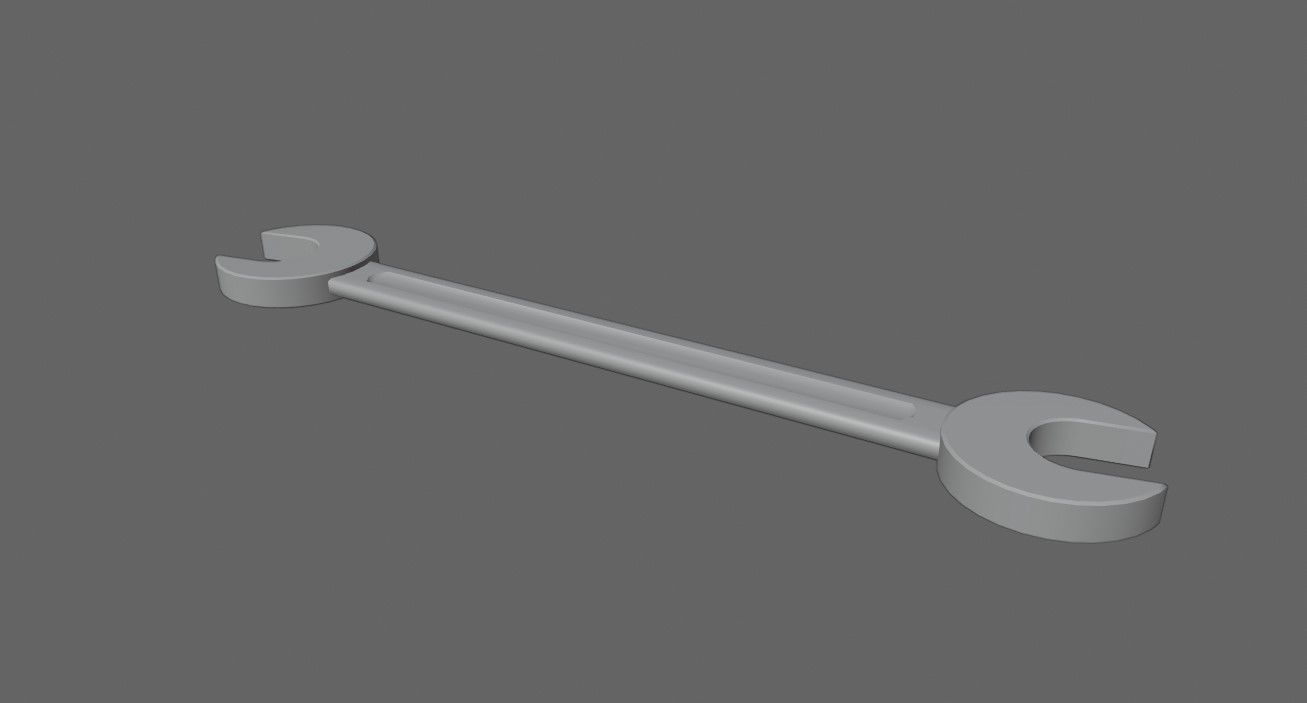 Tool Spanner Wrench - Ferramenta Chave de Boca Low-poly 3D model_6