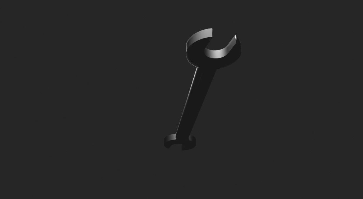 Tool Spanner Wrench - Ferramenta Chave de Boca Low-poly 3D model_3