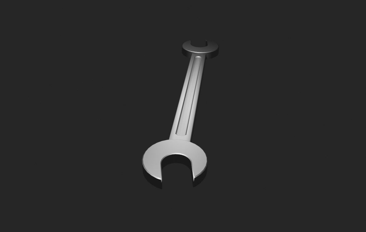 Tool Spanner Wrench - Ferramenta Chave de Boca Low-poly 3D model_2