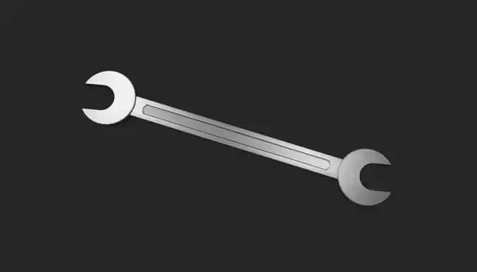 Tool Spanner Wrench - Ferramenta Chave de Boca Low-poly 3D model