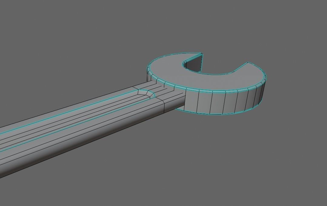 Tool Spanner Wrench - Ferramenta Chave de Boca Low-poly 3D model_8