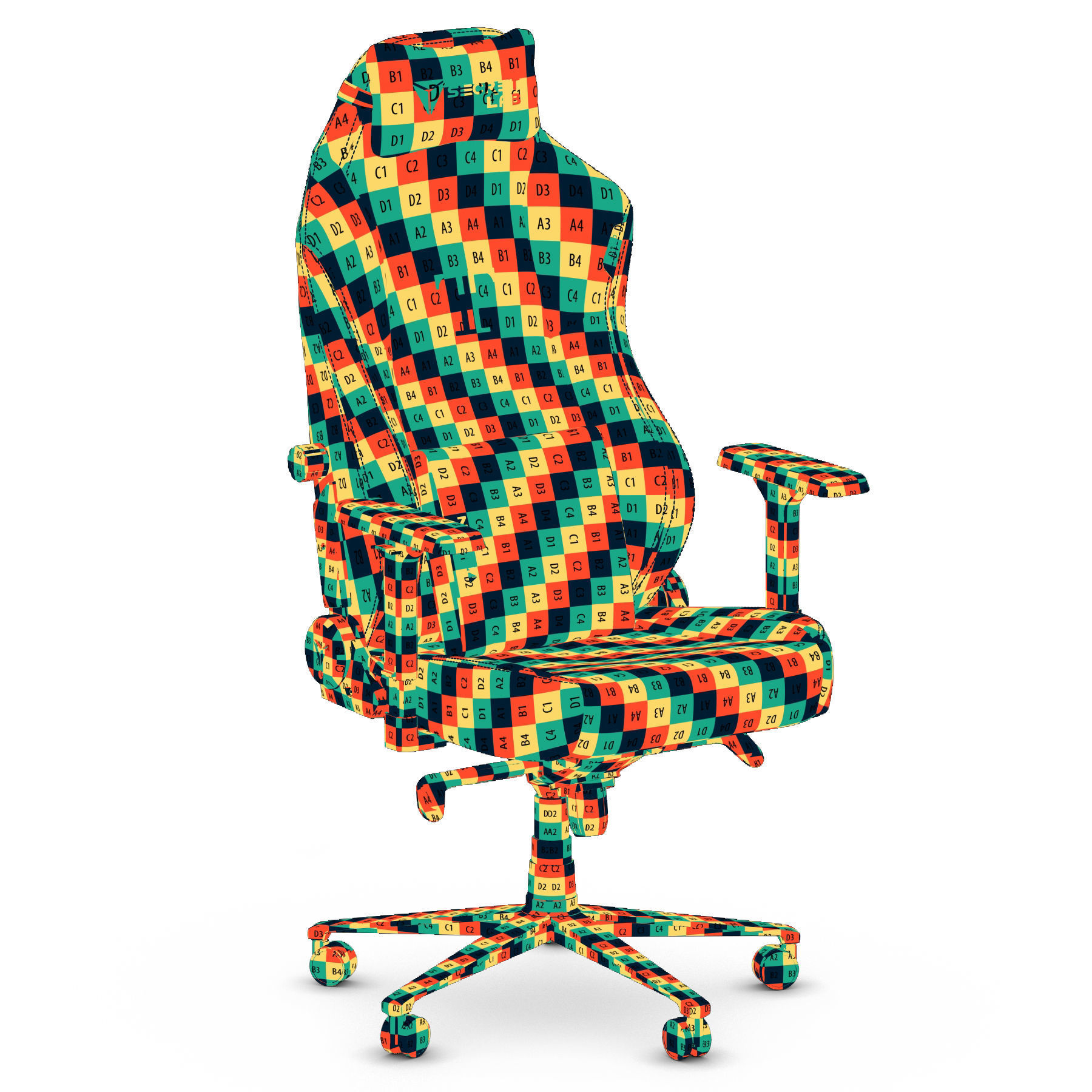 Secretlab TITAN 2020 gaming office chair 3D model_5