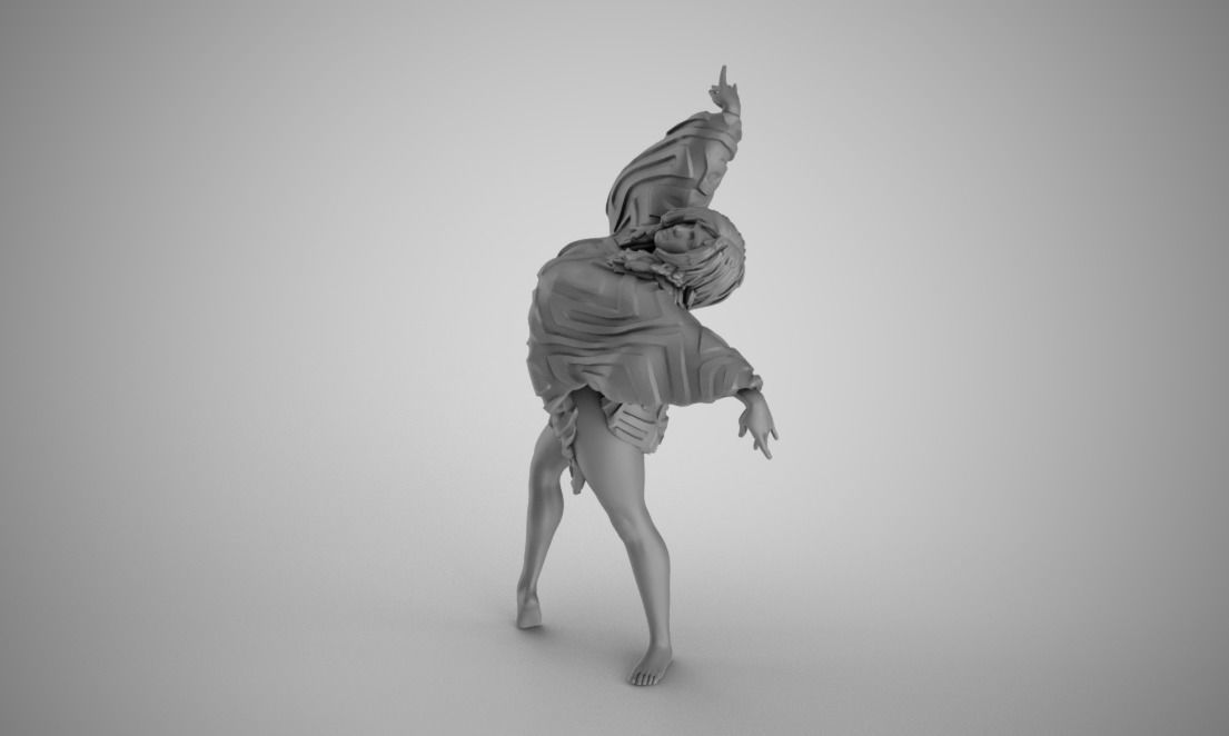 Spiritual Dance 3D print model_2