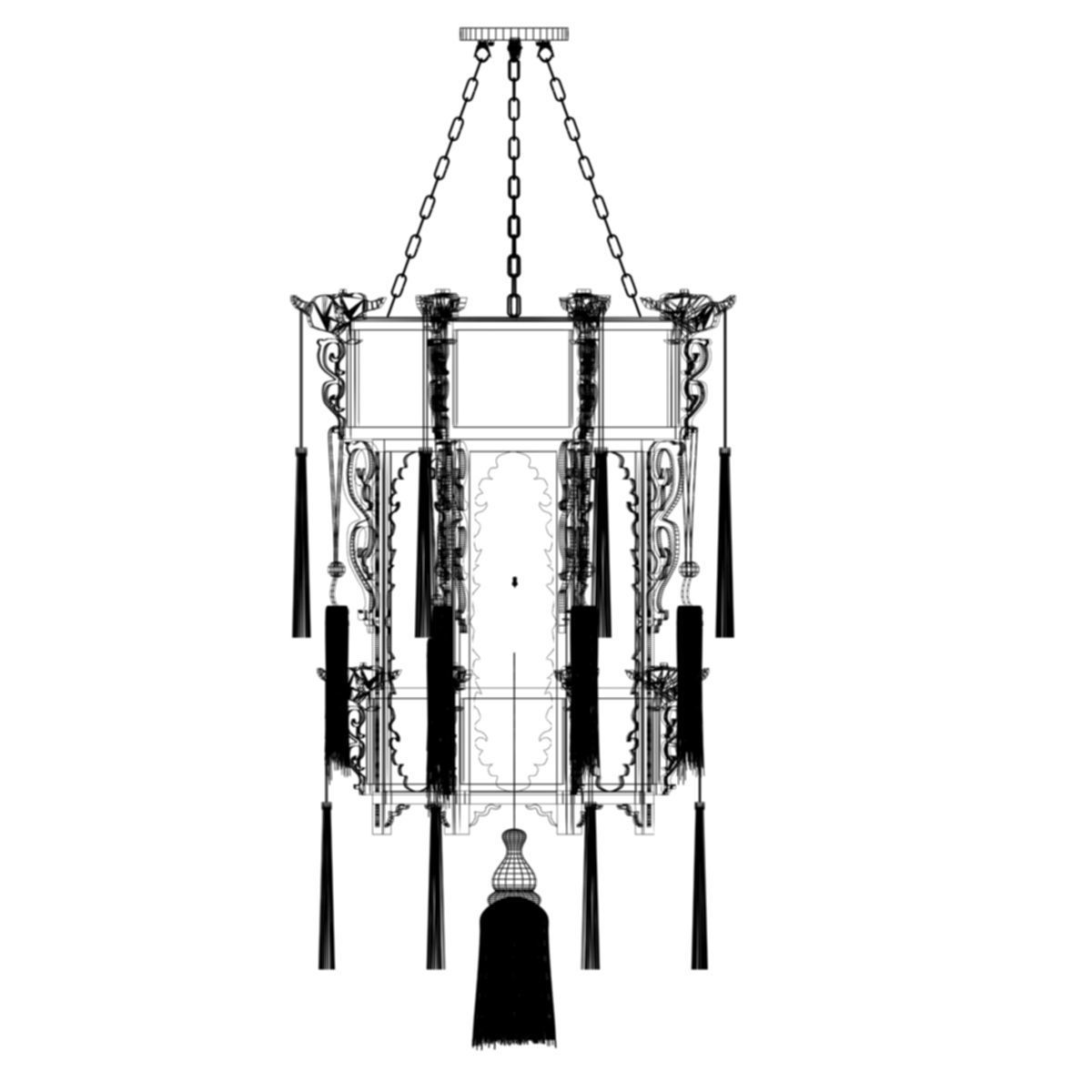 Chinese Palace Lantern 3D model_5