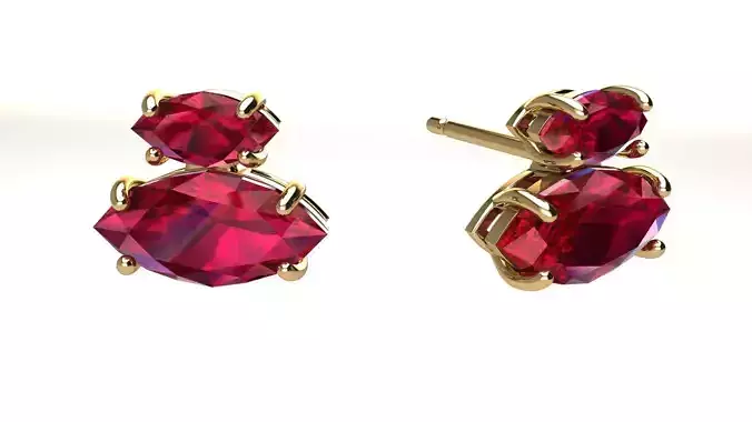 Double Marquise Earring