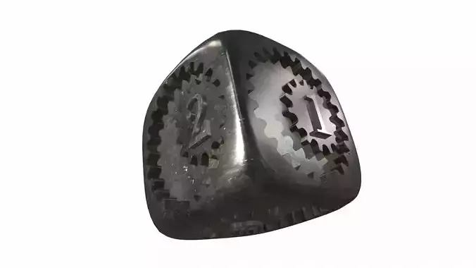 Dice play with numbers 3D model